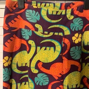 OS LulaRoe Dinosaur Leggings! RARE!